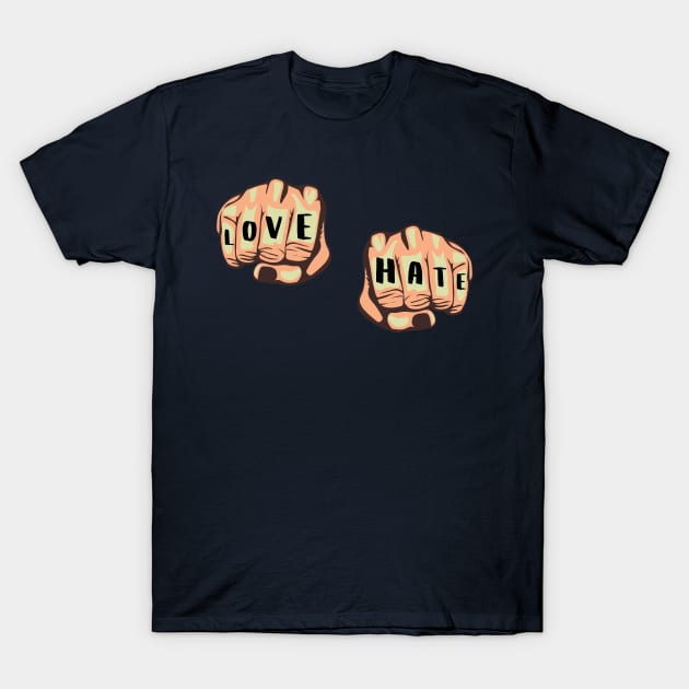 More Love, Less Hate T-Shirt by LegitHooligan